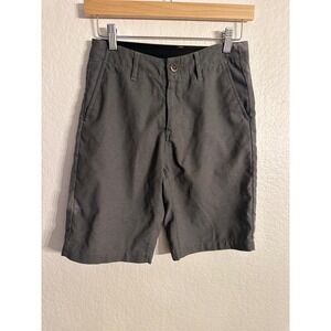 Volcom Frickin Static Hybrid Shorts Kids 12 (26) Grey 2-Way Stretch Surf & Turf